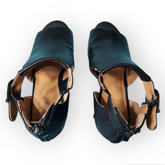 NewDirection ND Bremley Womens Black Heels Ankle Sandals Open Toe Shoes 7.5 - Picture 8 of 10